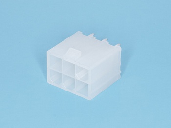 MF-6MA - Разъем питания (с контактами) Mini-Fit, 6pin, вилка на плату прямая, шаг 4,2мм