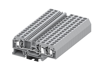Проходная клемма 206951 - Проходная клемма, TA6-1-2, 3 точки подключения, тип фиксации провода: пружинный, номинальное сечение: 6 мм кв., 41A, 800V, ширина: 8 мм, цвет: серый, тип монтажа: DIN 35