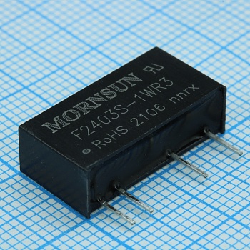 F2403S-1WR3 - Преобразователь DC/DC мощность, Вт: 1 вход 24В выход 3.3В изоляция: 3000В