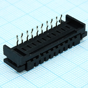 10FDZ-ST(S)(LF)(SN) - Розетка для плоского кабеля 2.54мм 10 контактов