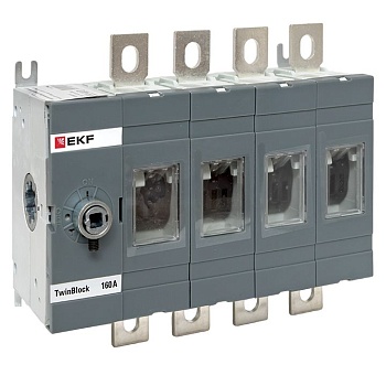 Рубильник 4п 160А без рукоятки управления TwinBlock tb-s-160-4p