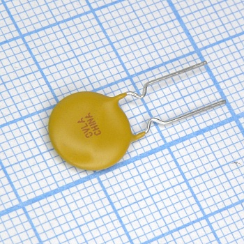 RXEF090 - Самовосстанавливающийся предохранитель PTC 0.9A(hold) 1.8A(trip) 72V 40A 0.99W 7.2s 0.2Ohm, радиальные выводы, 11.2 X 3 X 15.8mm, россыпью