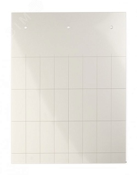 Табличка полужесткая. Установка в держатель. Для маркировки модульного оборудования. ПВХ-0,5. Серебристый TAS3515M