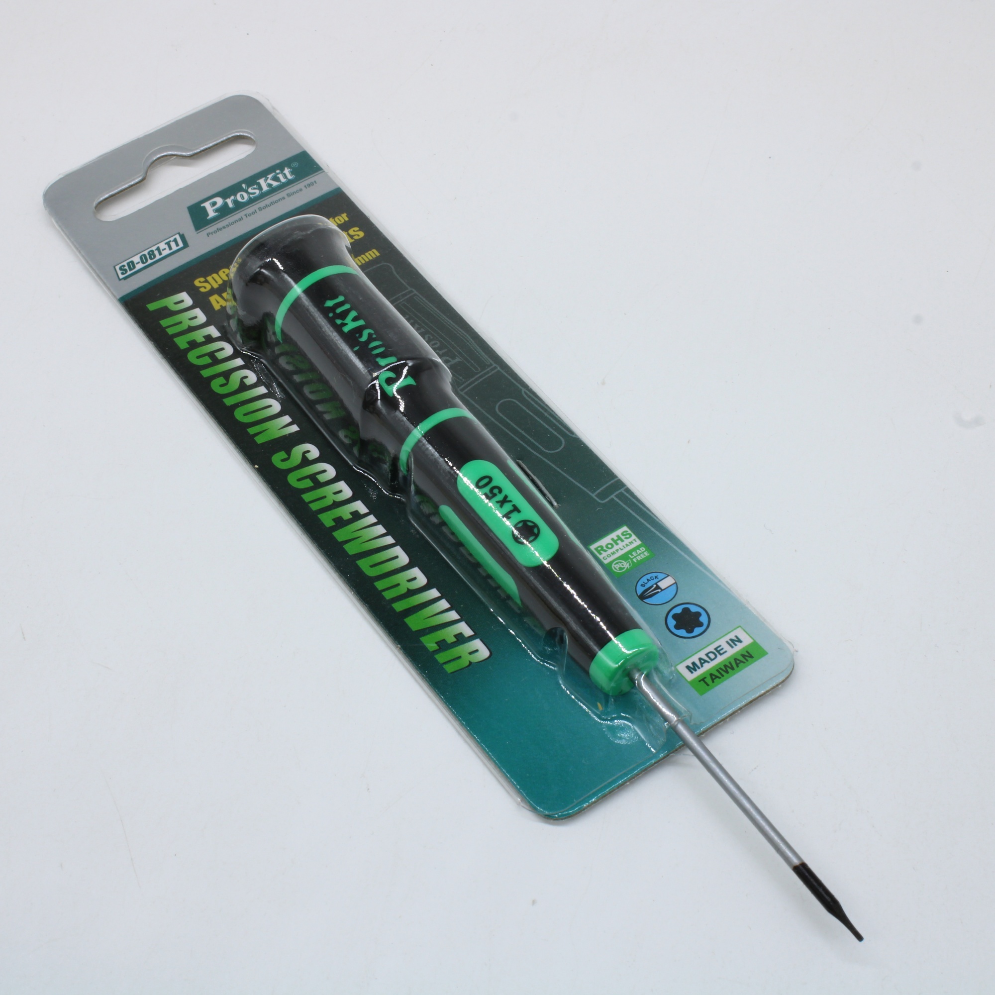 SD-081-T1 - Прецизионная звездообразная отвертка (T1 х 50 мм) с вращающейся ручкой