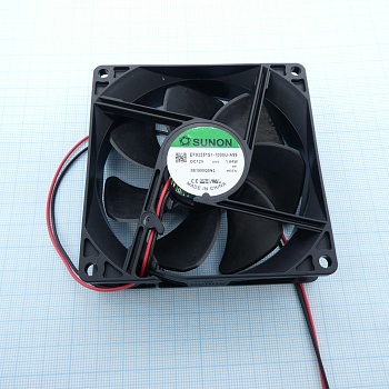 EF92251S1-1000U-A99 - Вентилятор 12В DC, 3000 об/мин, 92x25, 87,04м3/ч; 34дБ, подшипник скольжения, тип вывода - провод