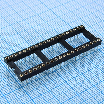 DS1001-01-40 BT1WSF6S - Панель DIP цанговая 40 контактов шаг 2.54 мм на плату