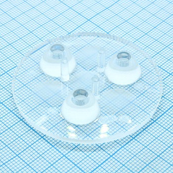 C11608_ANNA-50-3-W - Круглая групповая линза под 3светодиода, ~30°, D=50 mm   H=10,7 mm