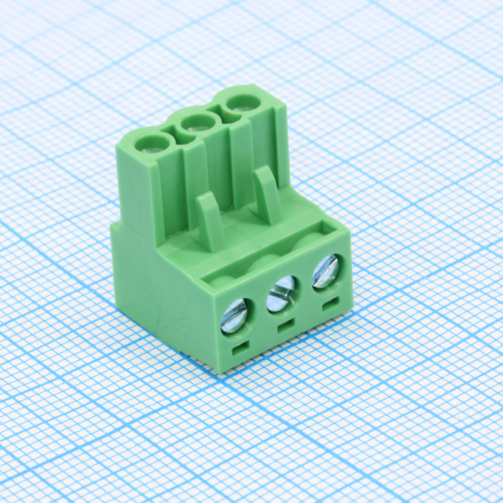 WJ2EDGK-5.0-03P-14-00A - Разъем клеммный винтовой на кабель 3 контакта шаг 5 мм