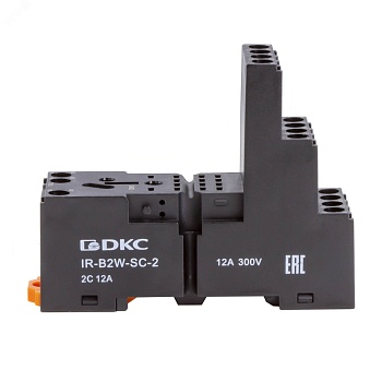 Колодка 3-х уровневая с винтовыми клеммами для реле на 2 группы контактов версии IR-W2CO (без магнита) IR-B2W-SC-2