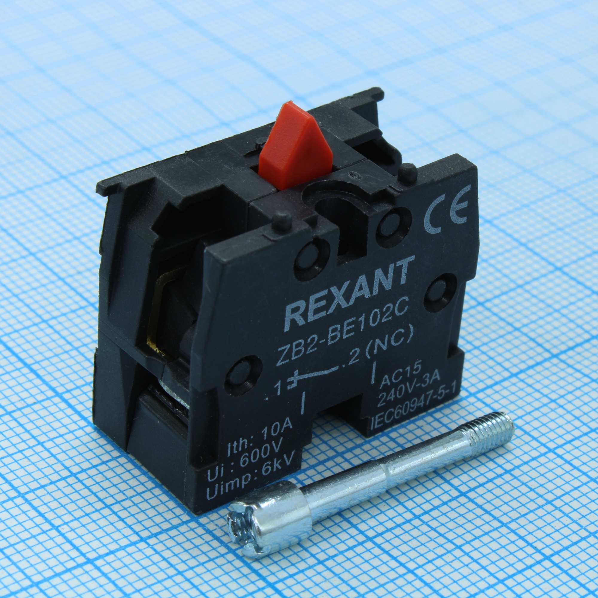 XB-2 NC красный - Дополнительный контакт нормально замкнутый