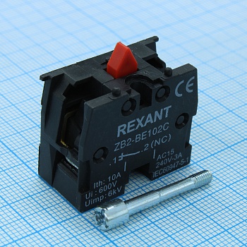 XB-2 NC красный - Дополнительный контакт нормально замкнутый
