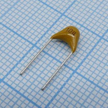 TS170R1H104M8BFB0R - Конденсатор керамический многослойный 0.1мкФ 50В Y5V ±20% радиальный 5.08мм 85°C россыпь