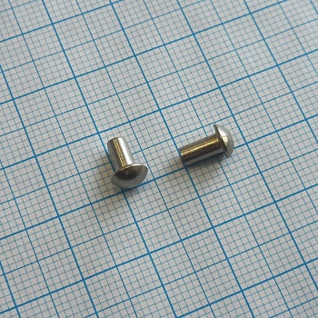 Заклёпка 3х 6 (25шт.) латунь - Заклёпка 3х 6 (25шт.) латунь