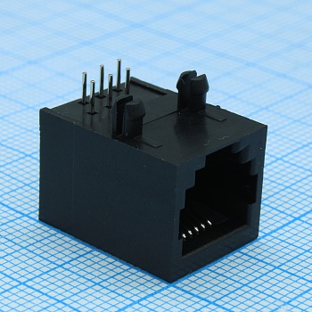 L-KLS12-302-6P6C-1-01 - Разъем на плату серия Jack 56, 6P6C, черный