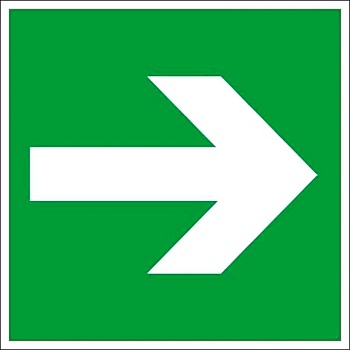 Знак "Направляющая стрелка" 200х200мм PROxima an-5-08