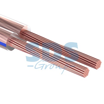 Кабель Stereo 2х0.75 прозр. BLUELINE (уп.20м) 01-6204-3-20