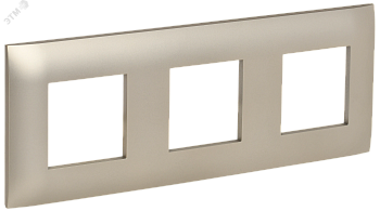SKANDY Рамка 3-местная SK-F03Sh шампань IEK SK-M32-K37