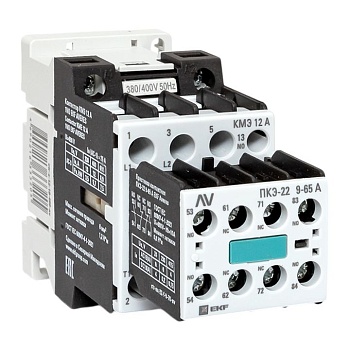Комплект КМЭ 12А 1NO 400В с дополнительными контактами 2НО+2НЗ АС EKF AVERES ctr-s-12-10-400-av-22