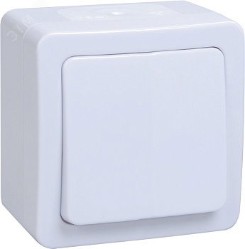 Переключатель проходной 1-кл. ОП Гермес Plus 10А IP54 ВСп20-1-0-ГПБ бел. EVMP12-K01-10-54-EC