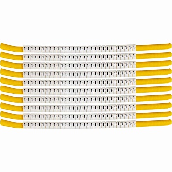 brd133301 - SCN-18-1 клипсы белые, 300шт/упак, для провода 4,6-5,9мм диаметра, легенда 1