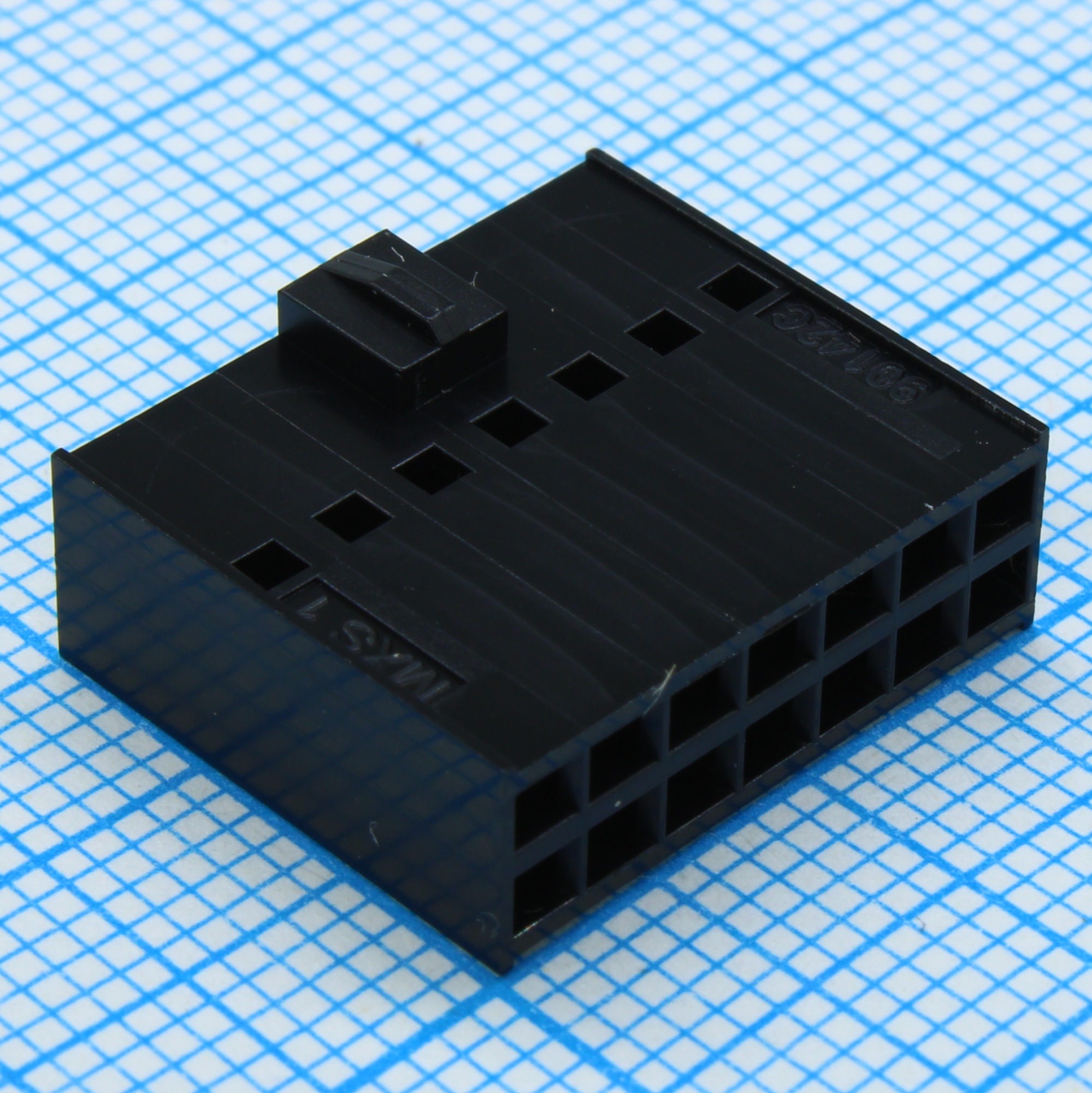901420014 - Корпус разъема двухрядный 14 контактов 2.54мм гнездо монтаж на кабель серия C-Grid IIIї пакет