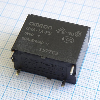 G4A-1APE-5DC - Реле силовое, 1A, SPST-NO, 5В DC,20А,
