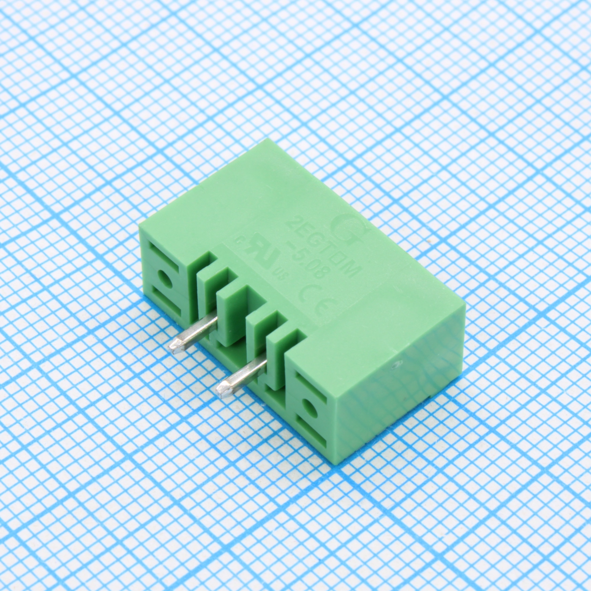 2EGTVM-5.08-02P-14-00 - Разъемный клеммный блок на плату, 2 контакта. Серия 2EGTVM-5.08