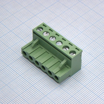 2EDGK-5.08-06P-14-00A(H) - Разъемный клеммный блок, 6 контактов. Серия 2EDGK-5.08