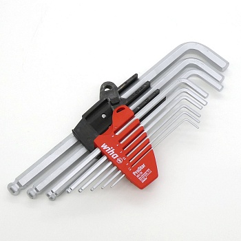 Набор шестигранников 369 S9 - Набор шестигранных штифтовых ключей  со сферической головкой (9штук)