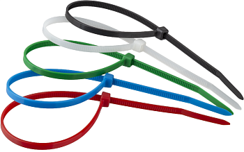 Хомут 14 119 NCT-036-200-25-C (уп.25шт) цветной 14119