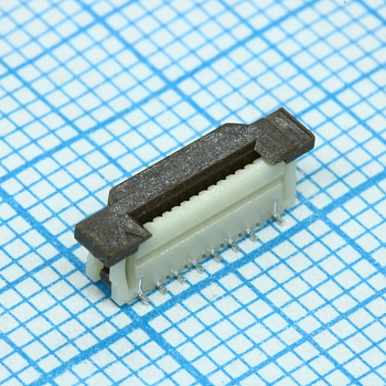 12FLZT-SM1-TF(LF)(SN) - Разъем для плоского шлейфа, 12 контактов, шаг 0.5мм, серия FLZT