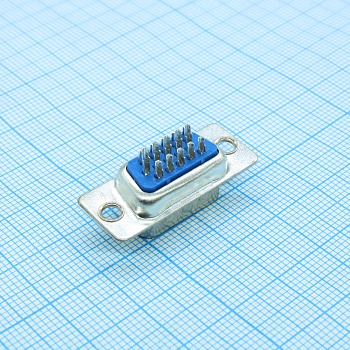 DHS-15M - Разъем D-SUB высокой плотности, 15 контактов, вилка кабельная