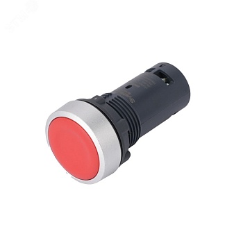 Кнопка SB7 моноблочная 22 мм красная с возвратом, металл, 1НЗ, IP65 SB7EA42