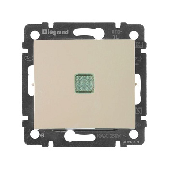 Выключатель 10A подсв СЛНК VLN 774310