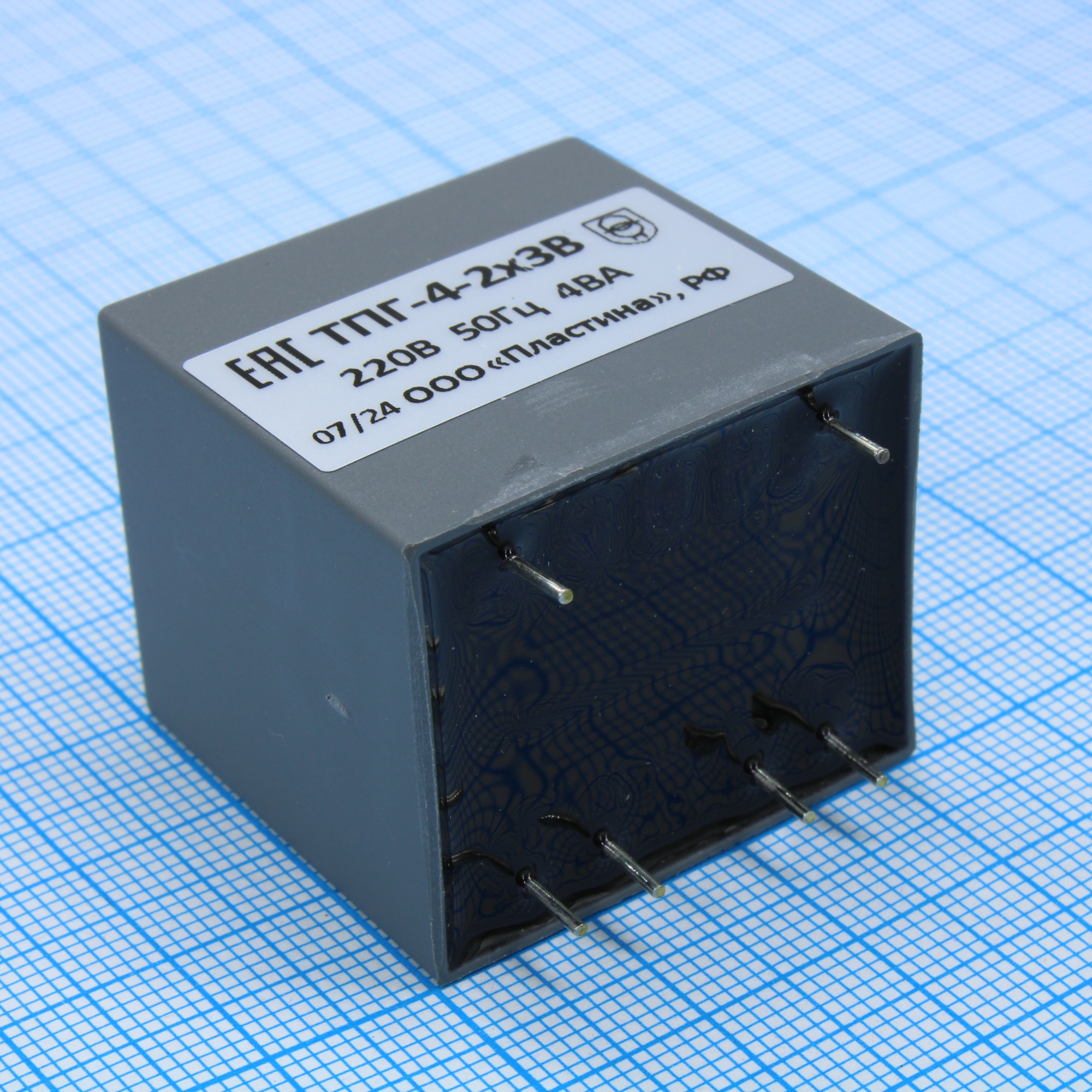 ТПГ-4-2х3в - Трансформатор питания Uвх=220 В, Uвых=2х3 В (ТНТ)