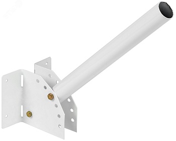 Кронштейн КР-4 D=48 L=500 настен. рег. угол белый LDKU0D-CR-48-0500-33-K01