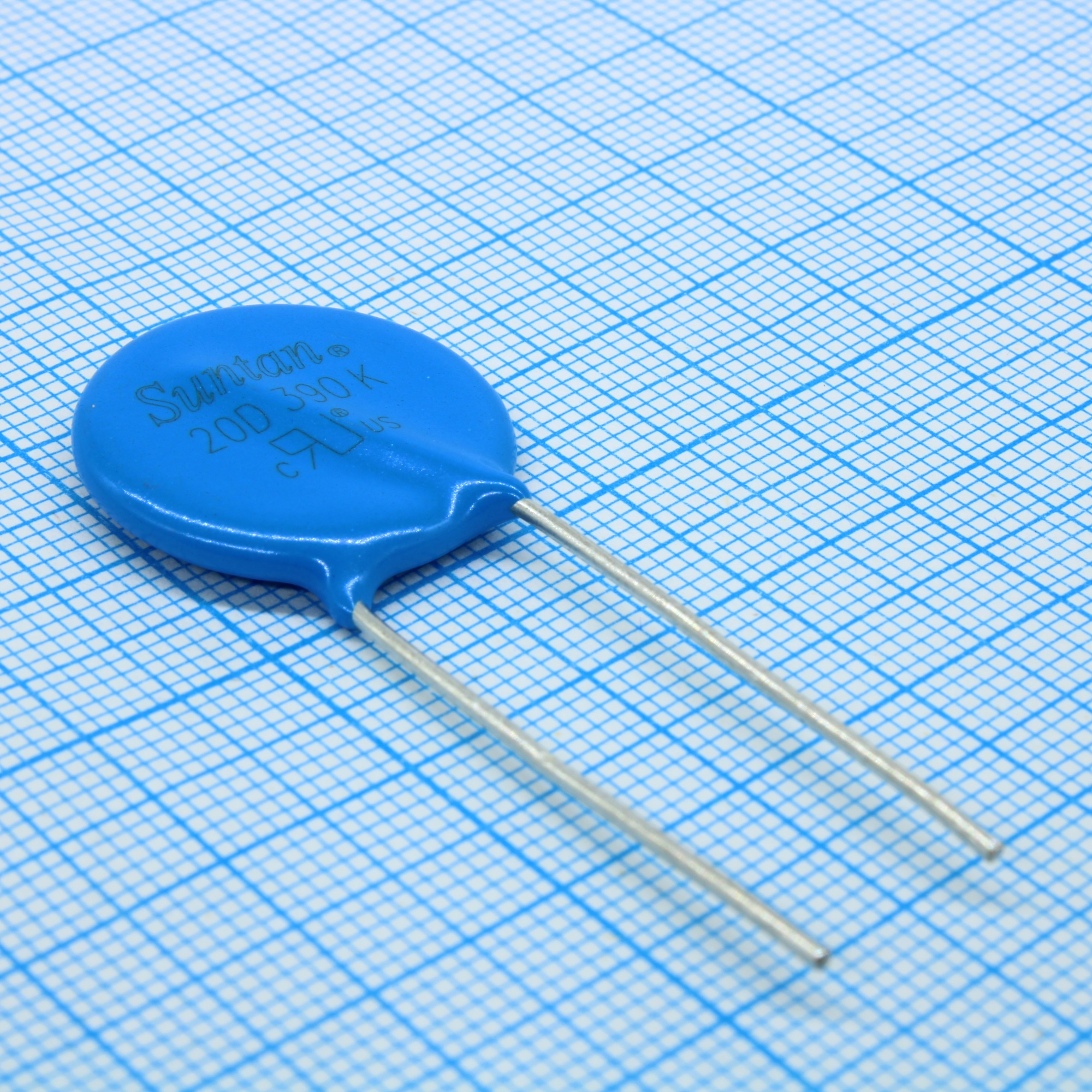 TSV20D390K - Варистор 25Vac/31Vdc 2000А 39V(1мА), радиальные выводы