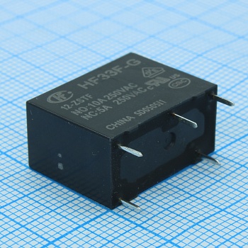 HF33F-G/024-ZTF - Универсальное реле, серия G5Q, силовое, без защелки, SPDT, 24В DC, 10А