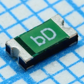 0ZCJ0010FF2E - Предохранитель восстанавливаемый 0.1A(захват) 0.25A(удержание) 60В 10A 0.4Вт 1сек 1.6Ом SMD 1206