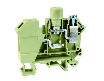 Предохранительная клемма USK-10RD - Предохранительная клемма, 5X20, тип фиксации провода: винтовой, номинальное сечение: 10 мм кв., до 10A, 800V, ширина: 8 мм, цвет: бежевый, тип монтажа: DIN 35