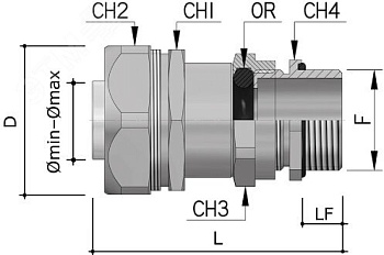 Зажим для присоединения шины до 63 мм R5BBFBC063
