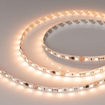 Лента SPI-B60-10mm 24V Warm2700-PX6-RAM (15 W/m, IP20, 5060, 5m) 039041 - Светодиодная лента SPI-B60, открытая IP20, с микросхемой GS8206 (битый пиксель не влияет на передачу сигнала далее по ленте, подключение внешнего контроллера). Светодиоды 5060, 60 ш