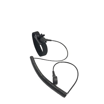 Браслет антистатический БА-Т - тканевой с кнопкой заземления, длина шнура в растянутом состоянии 1,9 м