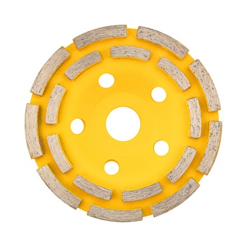 Чашка алмазная шлифовальная 2-ряд 125х22.2 мм KR-90-0151