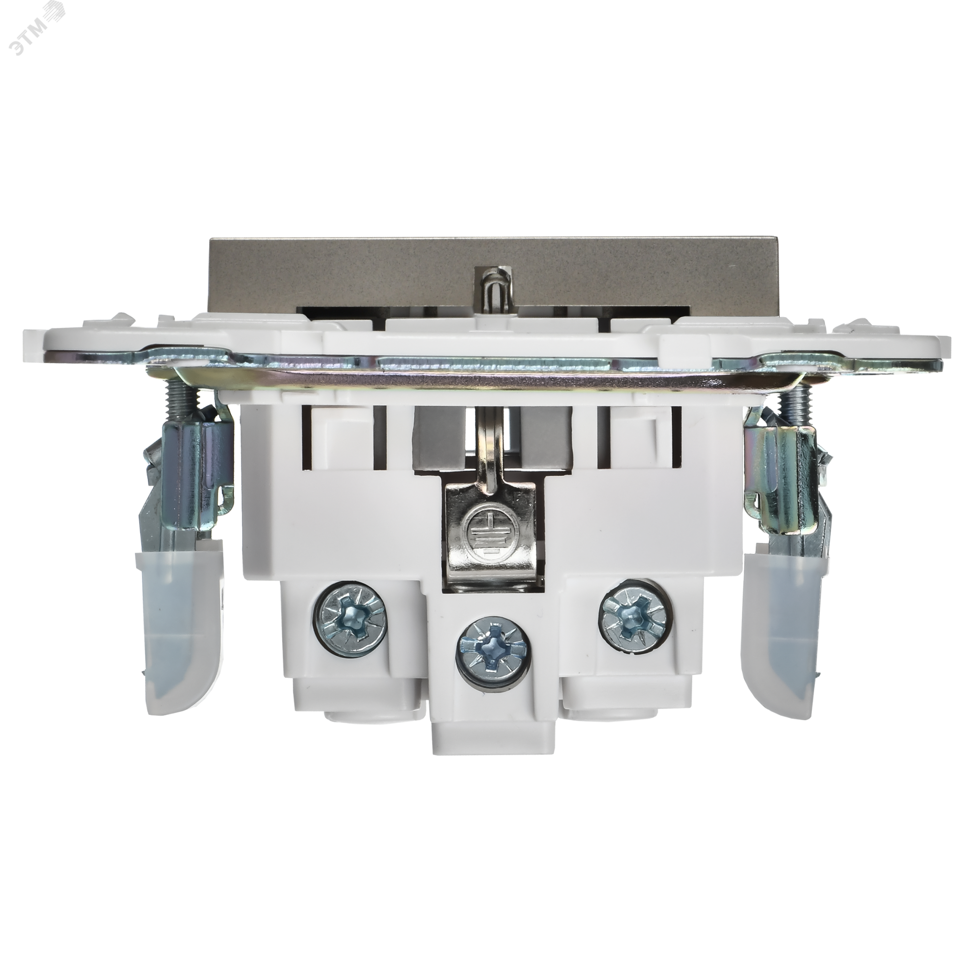 SKANDY Розетка с заземлением без защитных шторок 16А SK-R05Sh шампань IEK SK-R11-16-K37