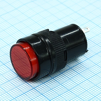 RWE-510-R 220V - Лампа индикаторная светодиодная 220В D16, красная
