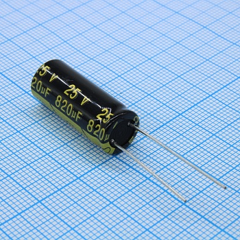 TS13DJ1E821MSB0B0R - Конденсатор радиальный алюминиевый 820мкФ 25В ±20%