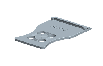 Плата защитная 450974/008 - Плата защитная, шаг: 5.0 мм, 4 полюса, цвет: светло-серый