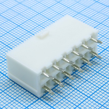 39288120 - Соединитель провод-плата HDR 12 контактов шаг 4.2мм монтаж в отверстие серия Mini-Fit Jr пакет