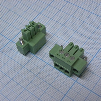 15EDGKM-3.5-03P-14-00A(H) - Разъемный клеммный блок, 3 контакта. Серия 15EDGKM-3.5